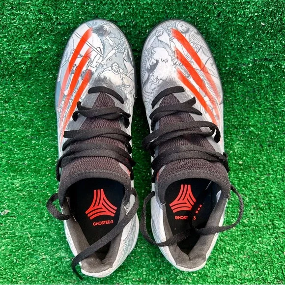 Adidas Graphic Athletic Shoes - Red and Gray